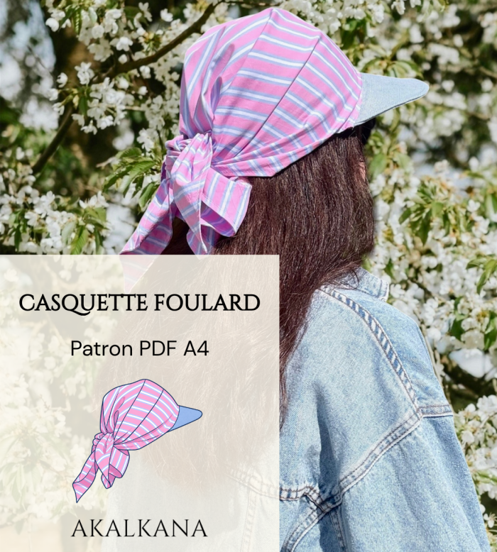 Patron Casquette foulard