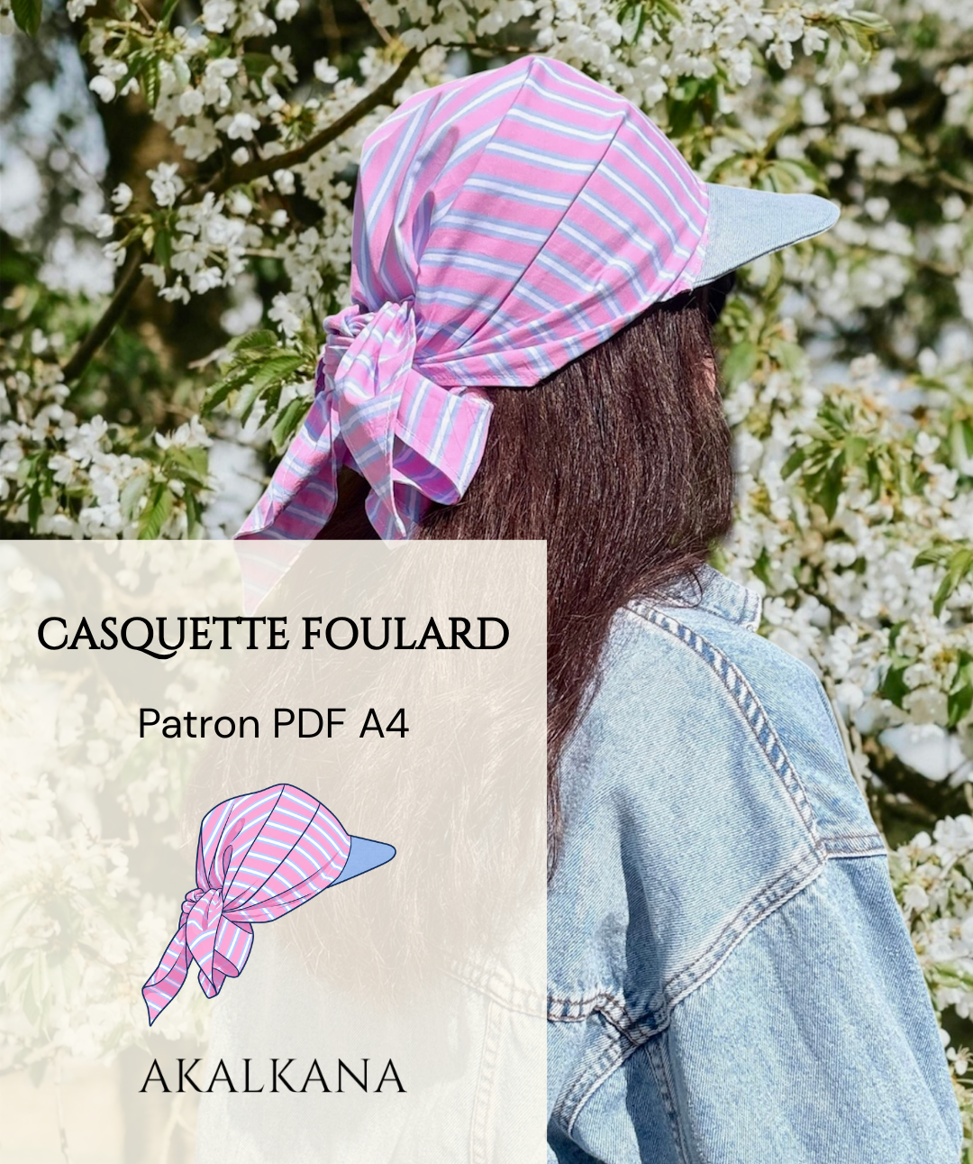 Patron Casquette foulard