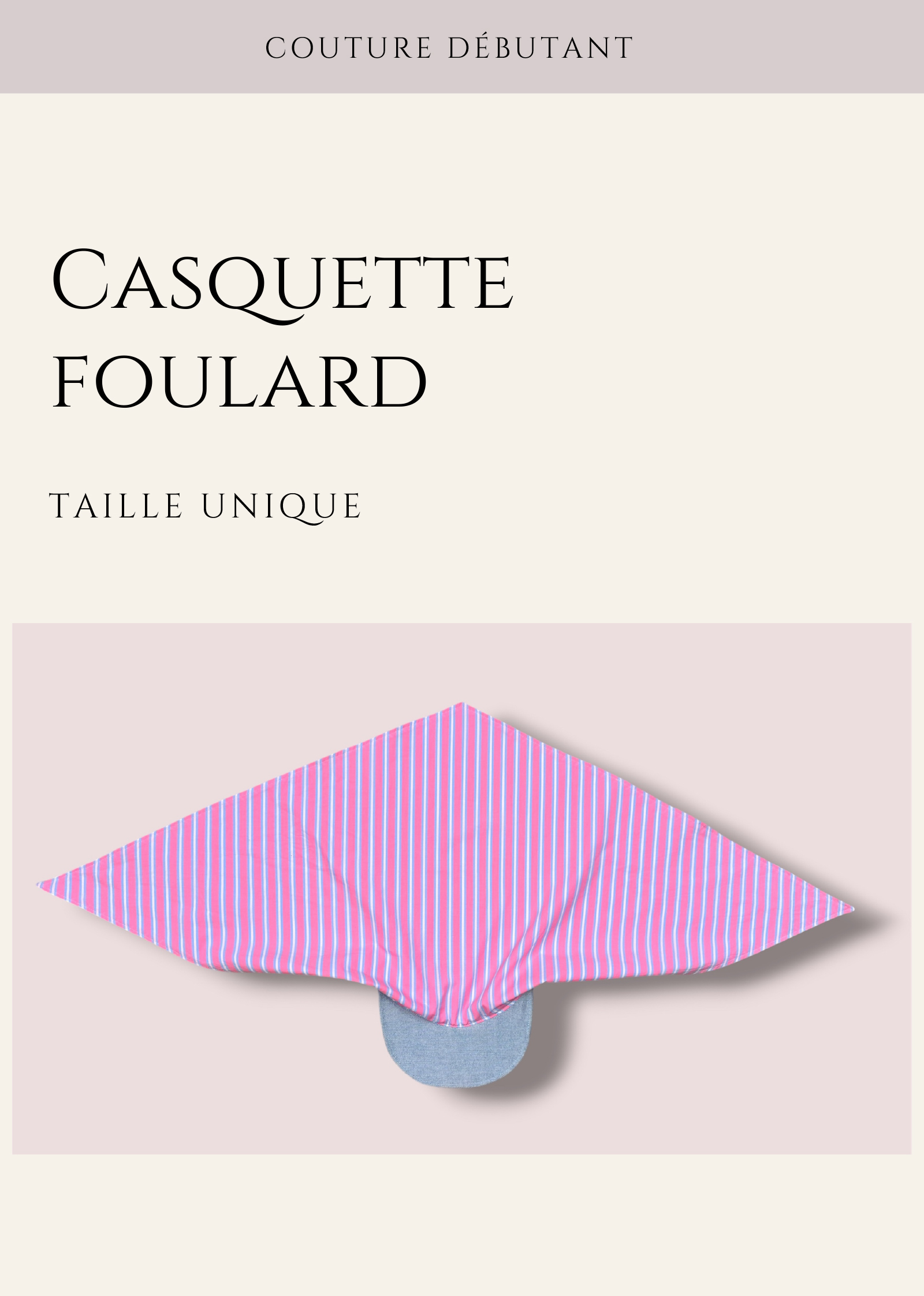 Patron Casquette foulard – Image 2